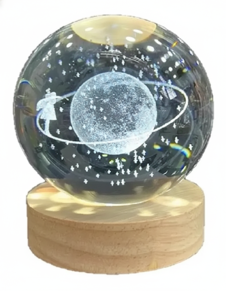 Lampara Luna 3d Flotante Universo Planet