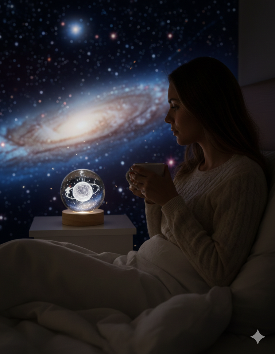 Lampara Luna 3d Flotante Universo Planet